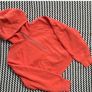 NWOT Warm Coral lululemon Scuba Oversized Half Zip Hoodie